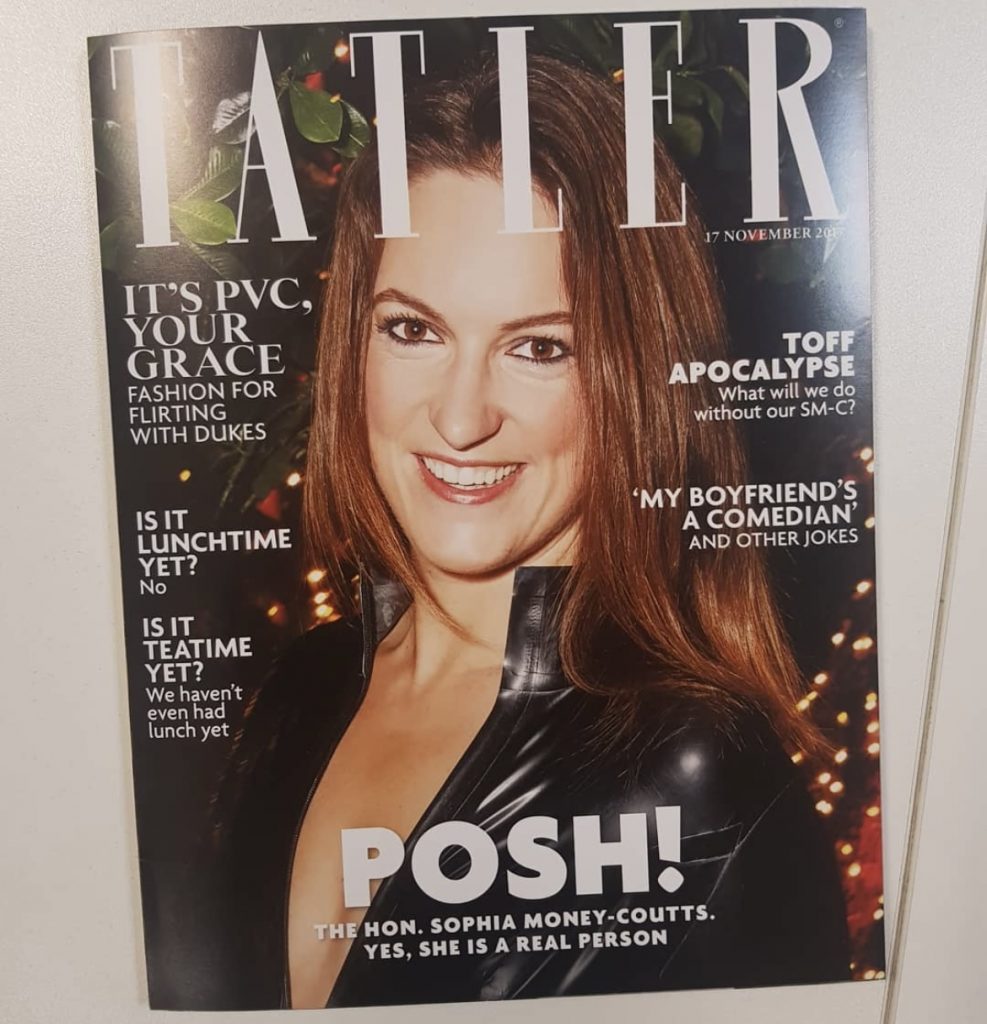 Me on the cover of Tatler magazine
